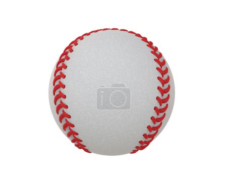 Photo for 3d illustration of isolated baseball on white background - Royalty Free Image
