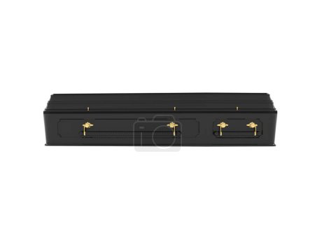 Photo for Coffin isolated on white background - Royalty Free Image