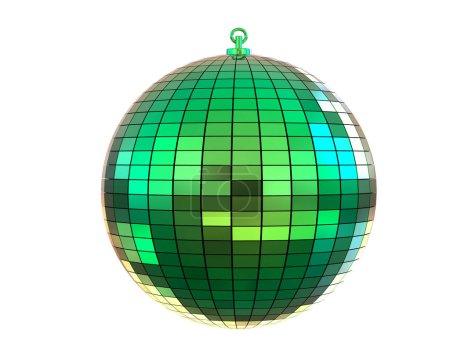 Disco ball isolated on background. 3d rendering- illustration