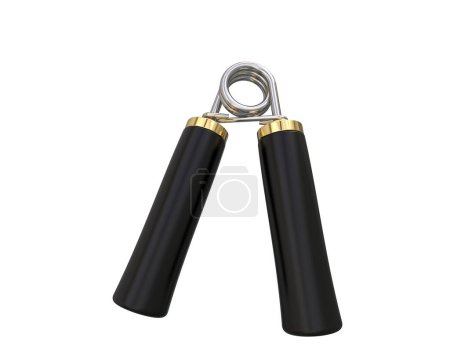 Photo for Hand grip gym equipment with side view, isolated on  background. 3d rendering - illustration - Royalty Free Image