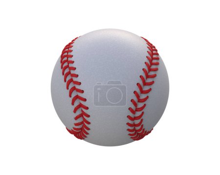 Téléchargez les photos : Balle de baseball isolée sur fond. rendu 3d - illustration - en image libre de droit