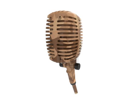 Photo for Vintage microphone on white background - Royalty Free Image