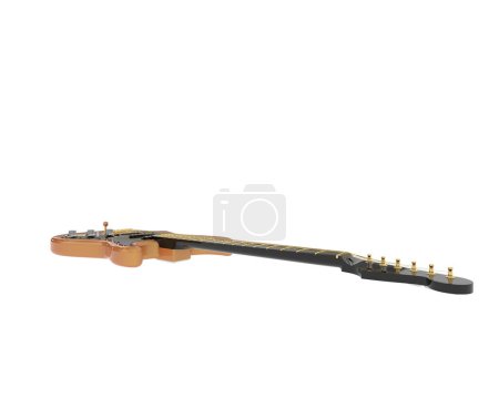 Foto de Guitarra eléctrica aislada sobre fondo blanco - Imagen libre de derechos