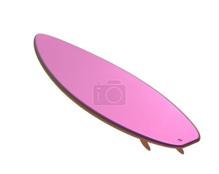 Foto de Tabla de surf aislada en el fondo. representación 3d - ilustración - Imagen libre de derechos