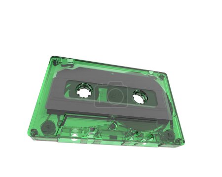 Téléchargez les photos : Vieille cassette audio sur fond blanc - en image libre de droit