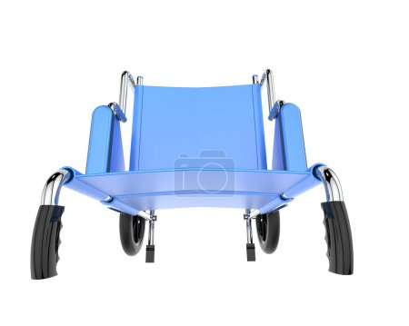 Photo for Wheelchair isolated on white background - Royalty Free Image