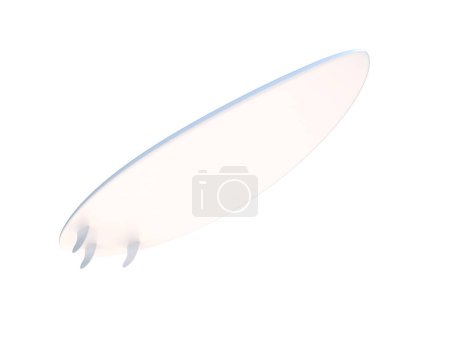 Photo for Surf board isolated on  background. 3d rendering - illustration - Royalty Free Image