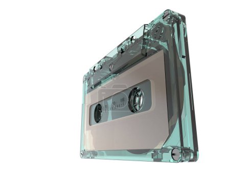 Photo for Cassette isolated on background. 3d rendering - illustration - Royalty Free Image