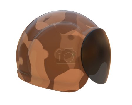 Photo for Helmet isolated on white background. 3d rendering - illustration - Royalty Free Image