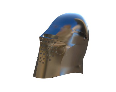 Photo for Gladiator's Helmet on white background - Royalty Free Image
