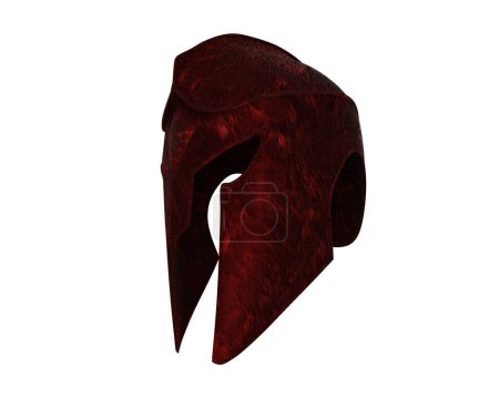 Photo for Spartan helmet on white background - Royalty Free Image