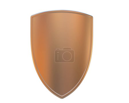 Photo for Shield isolated on white background - Royalty Free Image