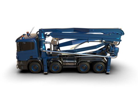 Photo for Concrete Mixer Truck Isolated. 3D rendering - Royalty Free Image