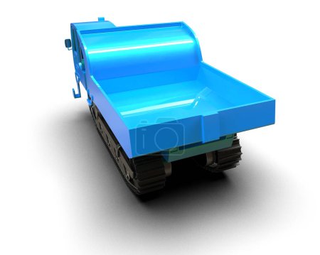 Photo for Modern  truck isolated on white background 3 d illustration - Royalty Free Image