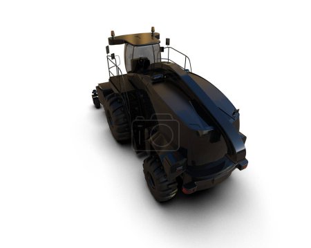 Photo for Harvester isolated on background. 3d rendering - illustration - Royalty Free Image