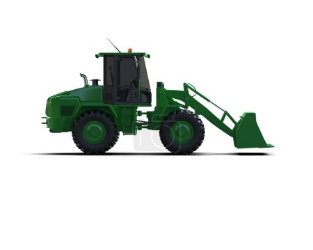 Photo for Loader isolated on background. 3d rendering - illustration - Royalty Free Image