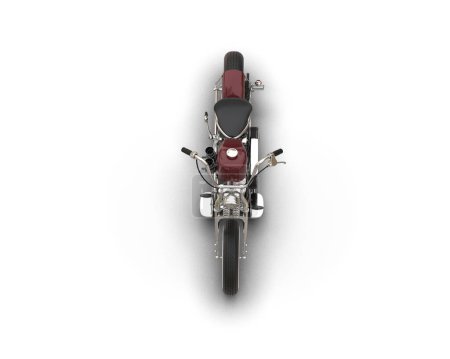 Photo for Motorcycle isolated on background. 3d rendering - illustration - Royalty Free Image