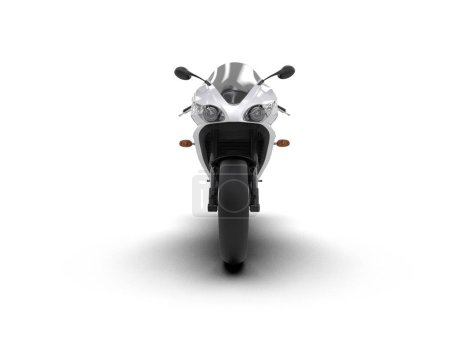 Téléchargez les photos : Fast bike isolated on background. 3d rendering - illustration - en image libre de droit