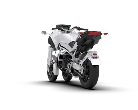 Photo for Super bike isolated on background. 3d rendering - illustration - Royalty Free Image