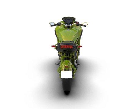 Foto de Super bike isolated on background. 3d rendering - illustration - Imagen libre de derechos
