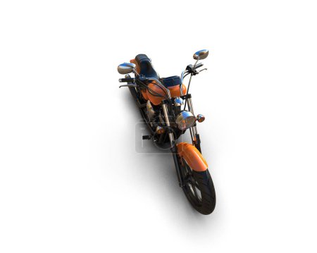 Foto de Motocicleta aislada sobre fondo. representación 3d - ilustración - Imagen libre de derechos