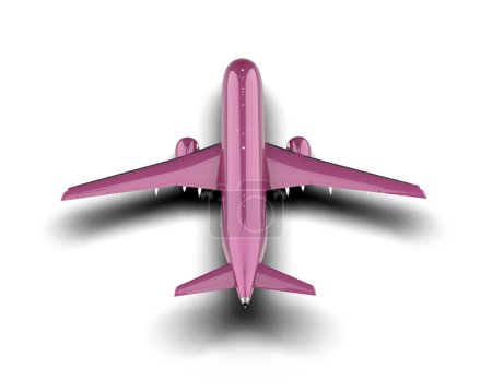 Foto de Aviones aislados sobre fondo blanco. representación 3d - ilustración - Imagen libre de derechos