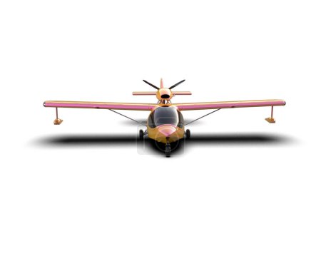 Photo for Aircraft isolated on white background. 3d rendering - illustration - Royalty Free Image