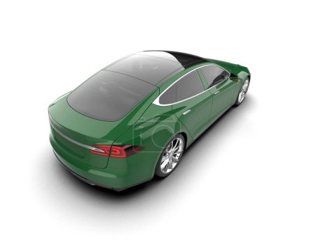 Photo for Modern car isolated on background. 3d rendering - illustration - Royalty Free Image