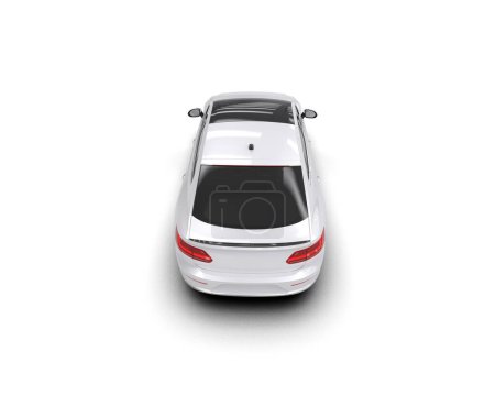 Photo for Modern car isolated on background. 3d rendering - illustration - Royalty Free Image