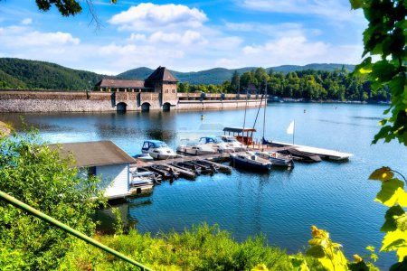 Photo for Edersee, Edertalsperre on a sunny day in summer - Royalty Free Image