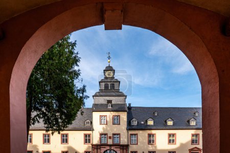 View of the courtyard of Bad Homburg Palace.