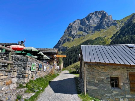 Photo for Hautes Alps traditional village, Pralognan la Vanoise National Park, France - Royalty Free Image