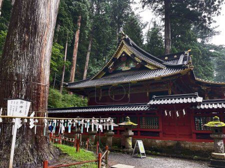 Foto de Símbolos espirituales japoneses: Detalles del templo de Nikko, Prefectura de Tochigi, Japón - Imagen libre de derechos