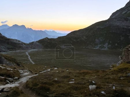 Dawn's Elevation: Peaks of Serenity in Vanoise National Park, Hautes Alps, France