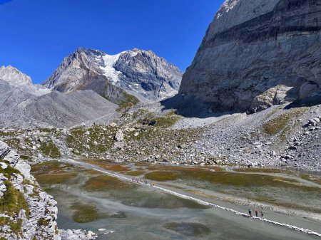 Untouched Alpine Beauty: Glacier Lake Dreams in Vanoise National Park, Hautes Alps, Lac des vaches, France