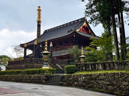 Foto de Legado artístico japonés: Nikko Temple Pagoda, Prefectura de Tochigi, Japón - Imagen libre de derechos
