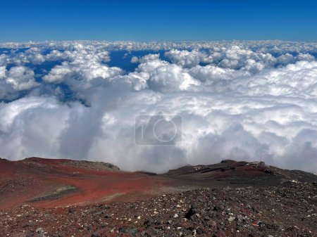 Above the Clouds: Mount Fuji's Summit Vista, Gotemba Trail, Shizuoka Prefecture, Japan