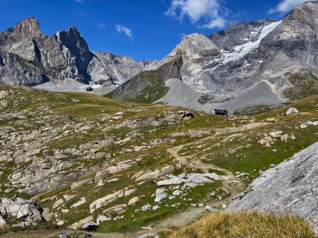 Photo for High-altitude Haven: Mountain Refuge Serenity in Vanoise National Park, Hautes Alps, France - Royalty Free Image