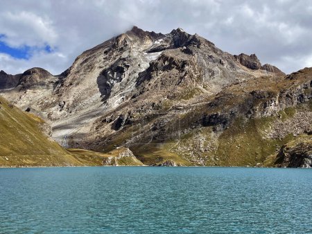 Lake Panoramas: High-Altitude Trail Views in Val d'Isere, aiguille de la grande sassiere, France