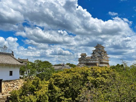 Foto de Legado histórico: Himeji Castle Garden Panorama, Prefectura de Hyago, Japón - Imagen libre de derechos