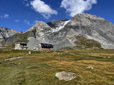 Photo for High-altitude Haven: Mountain Refuge Serenity in Vanoise National Park, Hautes Alps, France - Royalty Free Image