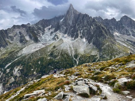 Peak Perspectives: Scenic Trail Path in Chamonix, Mer De Glace, Grand Balcon, France