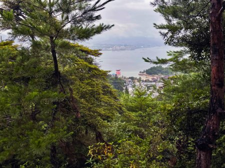 Coastal Panoramas: Itsukushima Miyajima Island Panoramic View, Hiroshima, Japan