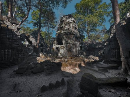 Tempel Ta Prohm: Zeugen der zeitlosen Schönheit kambodschanischer Architektur in Angkor Wat, Siem Reap, Kambodscha