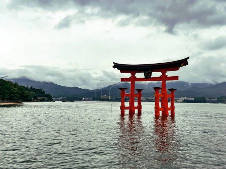 Seaside Majesty: Itsukushima Miyajima Panoramic Landscape, Hiroshima, Japan