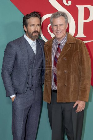 Photo for Apple Studios' "Spirited" red carpet in New York. November 9, 2022, New York, USA: Apple Studios movie "Spirited" red carpet at Alice Tully Hall in New York City on Monday (7). Written and directed by Sean Anders - Royalty Free Image