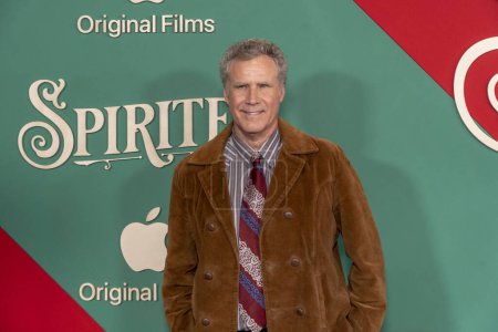 Photo for Apple Studios' "Spirited" red carpet in New York. November 9, 2022, New York, USA: Apple Studios movie "Spirited" red carpet at Alice Tully Hall in New York City on Monday (7). Written and directed by Sean Anders - Royalty Free Image