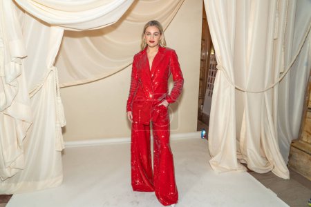 Téléchargez les photos : PatBo - Runway - February 2023 New York Fashion Week: The Shows. February 11, 2023, New York, New York, USA: Kelsea Ballerini attends the PatBo show at Surrogate's Court during New York Fashion Week - en image libre de droit