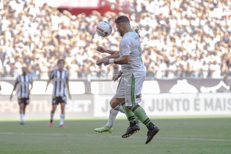 Foto de Mineiro Soccer Championship: Atletico MG vs America MG. February 25, 2023, Belo Horizonte, Minas Gerais, Brazil:  Soccer match between ATLETICO/MG and AMERICA/MG, valid for the 7th round of the 2023 Mineiro Soccer Championship - Imagen libre de derechos