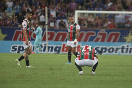 Photo for Pre Libertadores Soccer Championship: Fortaleza vs Deportivo Maldonado. March 02, 2023, Fortaleza, Ceara, Brazil - Royalty Free Image